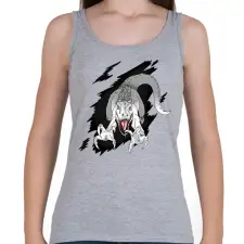 PRINTFASHION Indominus rex - Női atléta - Sport szürke női trikó