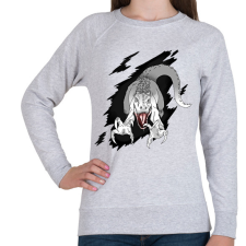 PRINTFASHION Indominus rex - Női pulóver - Sport szürke női pulóver, kardigán