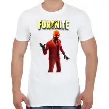 PRINTFASHION Inferno Fortnite - Férfi póló - Fehér férfi póló