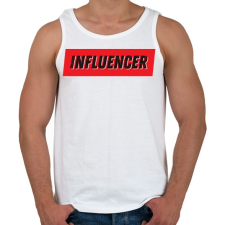 PRINTFASHION Influencer - Férfi atléta - Fehér atléta, trikó