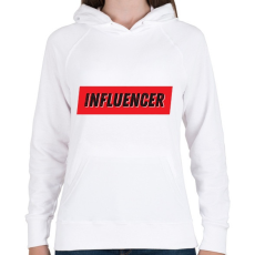 PRINTFASHION Influencer - Női kapucnis pulóver - Fehér