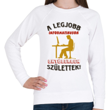 PRINTFASHION Informatikus férfi szülinapja október - Női pulóver - Fehér női pulóver, kardigán