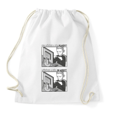 PRINTFASHION Informatikus_ - Sportzsák, Tornazsák - Fehér tornazsák