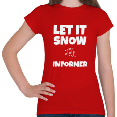 PRINTFASHION INFORMER - Női póló - Piros