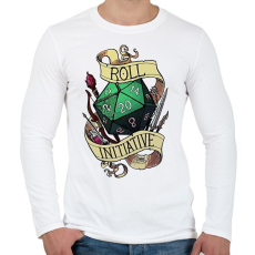 PRINTFASHION Initative - Férfi hosszú ujjú póló - Fehér