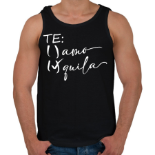 PRINTFASHION Inkább tequila, mint te amo - Férfi atléta - Fekete atléta, trikó