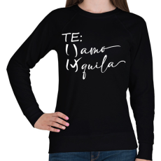 PRINTFASHION Inkább tequila, mint te amo - Női pulóver - Fekete