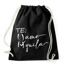 PRINTFASHION Inkább tequila, mint te amo - Sportzsák, Tornazsák - Fekete tornazsák