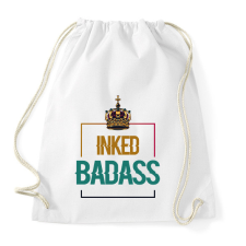 PRINTFASHION Inked Badass - Sportzsák, Tornazsák - Fehér tornazsák