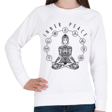 PRINTFASHION Inner Peace - Benső béke - Női pulóver - Fehér