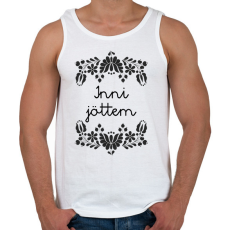 PRINTFASHION Inni jöttem - Férfi atléta - Fehér