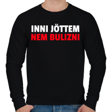 PRINTFASHION INNI JÖTTEM NEM BULIZNI - Férfi pulóver - Fekete férfi pulóver, kardigán
