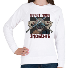 PRINTFASHION Inosuke Beast Mode - Női pulóver - Fehér