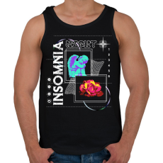 PRINTFASHION Insomnia - Férfi atléta - Fekete