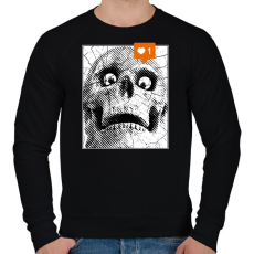 PRINTFASHION Instagram like - Férfi pulóver - Fekete