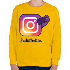 PRINTFASHION Instattention - Gyerek pulóver - Sárga gyerek póló