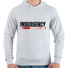PRINTFASHION Insurgency - Sandstorm - Férfi kapucnis pulóver - Sport szürke