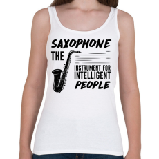 PRINTFASHION Intelligens emberek hangszere - Szaxofon - Női atléta - Fehér