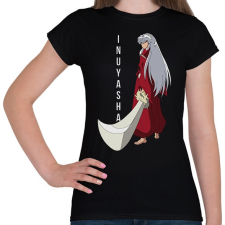 PRINTFASHION Inuyasha Anime - Női póló - Fekete női póló
