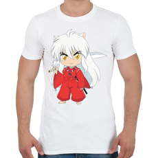 PRINTFASHION Inuyasha kid - Férfi póló - Fehér