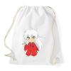 PRINTFASHION Inuyasha kid - Sportzsák, Tornazsák - Fehér