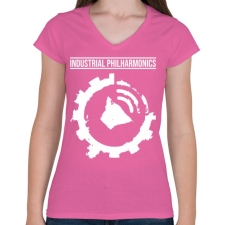 PRINTFASHION iph - Női V-nyakú póló - Rózsaszín női póló