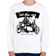 PRINTFASHION Irány a tenger!  - Gyerek pulóver - Fehér