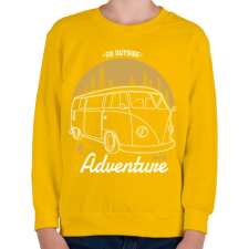 PRINTFASHION Irány kalandozni - Gyerek pulóver - Sárga gyerek pulóver, kardigán