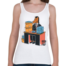 PRINTFASHION Irodai ló - Női atléta - Fehér