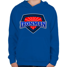 PRINTFASHION IRONMAN  - Gyerek kapucnis pulóver - Királykék gyerek pulóver, kardigán