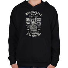 PRINTFASHION is on your way - Gyerek kapucnis pulóver - Fekete