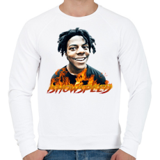 PRINTFASHION ISHOWSPEED - Férfi pulóver - Fehér