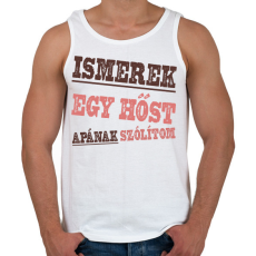 PRINTFASHION Ismerek egy hőst - Férfi atléta - Fehér