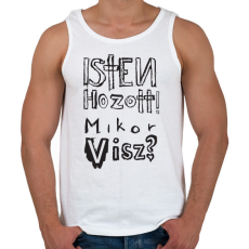 PRINTFASHION isten hozott_b - Férfi atléta - Fehér