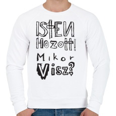 PRINTFASHION isten hozott_b - Férfi pulóver - Fehér