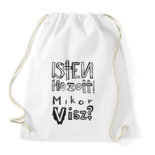 PRINTFASHION isten hozott_b - Sportzsák, Tornazsák - Fehér tornazsák