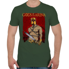 PRINTFASHION Istenek az arénában - Férfi póló - Katonazöld férfi póló