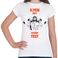 PRINTFASHION ISTENI TEST - Női póló - Fehér női póló