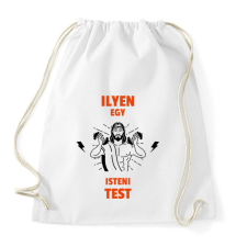 PRINTFASHION ISTENI TEST - Sportzsák, Tornazsák - Fehér tornazsák