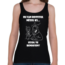 PRINTFASHION Iszol te rendesen? - Női atléta - Fekete női trikó