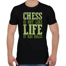 PRINTFASHION It has rules - Chess - Férfi póló - Fekete férfi póló