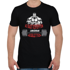 PRINTFASHION IT Január - Férfi póló - Fekete férfi póló