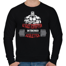 PRINTFASHION IT október - Férfi pulóver - Fekete férfi pulóver, kardigán