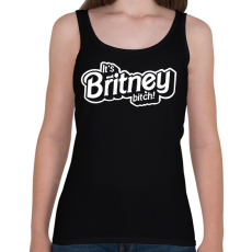 PRINTFASHION It's Britney bitch! - Női atléta - Fekete