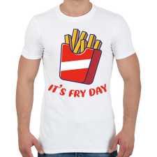 PRINTFASHION It's Fry Day - Férfi póló - Fehér férfi póló