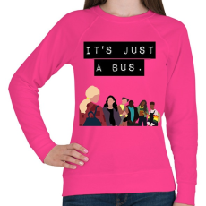 PRINTFASHION It's just a bus. - Női pulóver - Fukszia