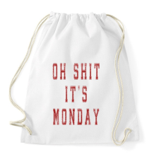 PRINTFASHION It's monday. - Sportzsák, Tornazsák - Fehér tornazsák
