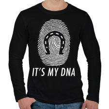 PRINTFASHION It's my DNA - Férfi hosszú ujjú póló - Fekete férfi póló