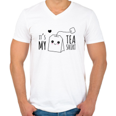 PRINTFASHION It's my TeaShirt - Férfi V-nyakú póló - Fehér