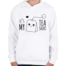 PRINTFASHION It's my TeaShirt - Gyerek kapucnis pulóver - Fehér gyerek pulóver, kardigán